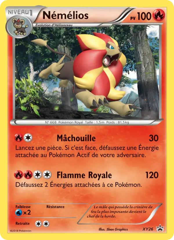 Némélios — Carte Pokémon XY26 Promo XY