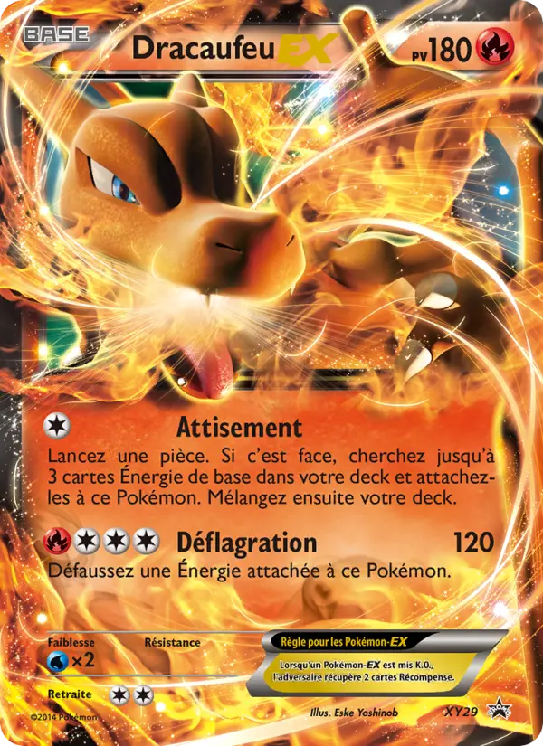Dracaufeu EX — Carte Pokémon XY29 Promo XY