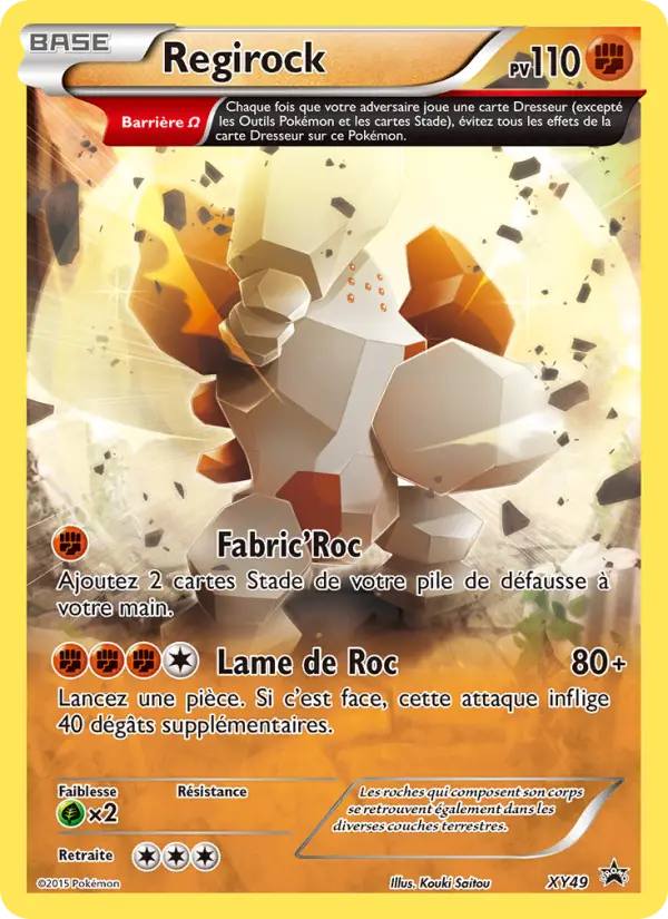 Regirock — Carte Pokémon XY49 Promo XY