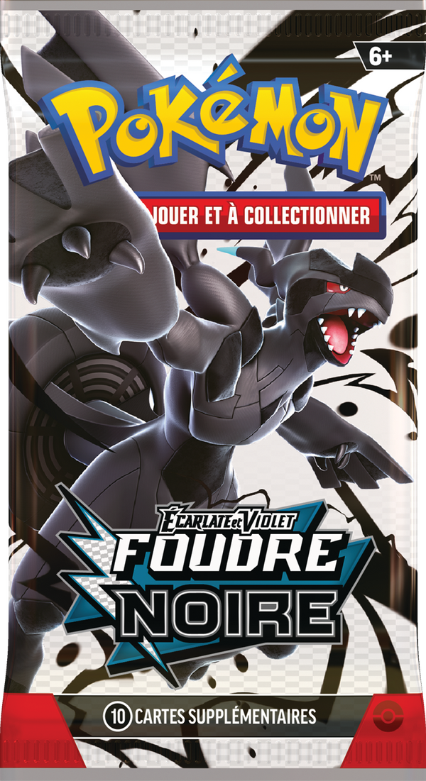 Booster Pokémon Foudre Noire scellé, édition française