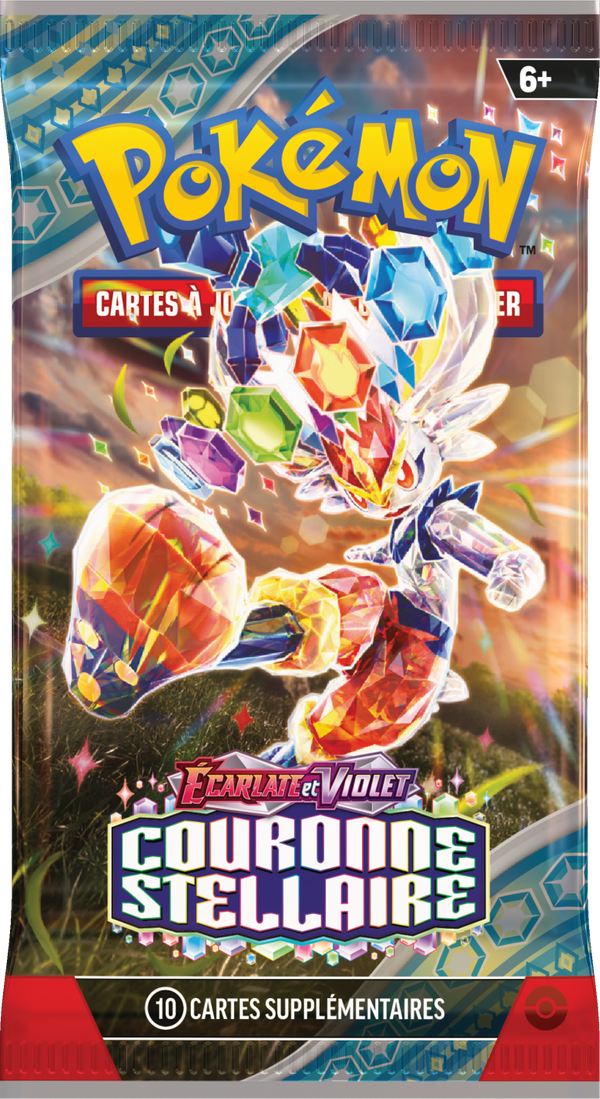 Booster Pokémon Couronne Stellaire illustration Pyrobut Téracristal Stellaire, scellé français