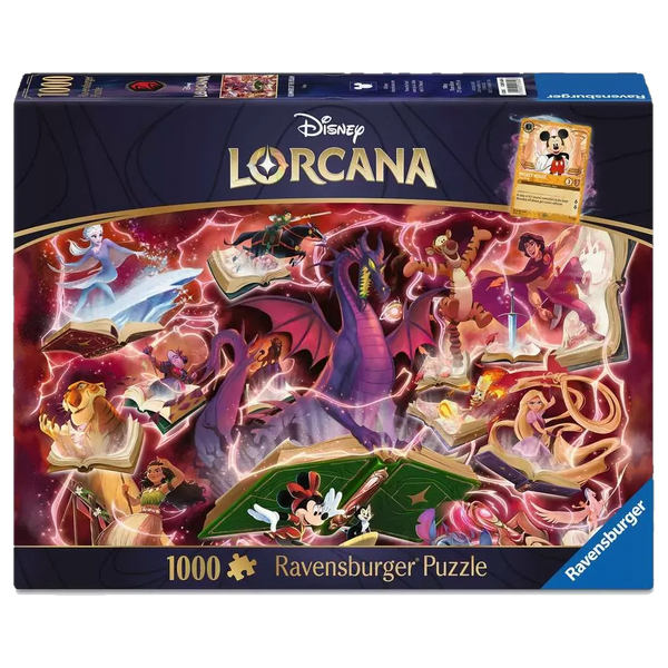 Puzzle Ravensburger 1000 pièces Disney Lorcana encre Rubis