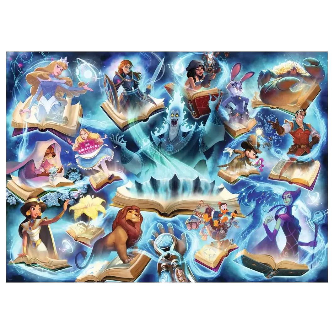 Puzzle Ravensburger 1000 pièces Disney Lorcana encre Saphir
