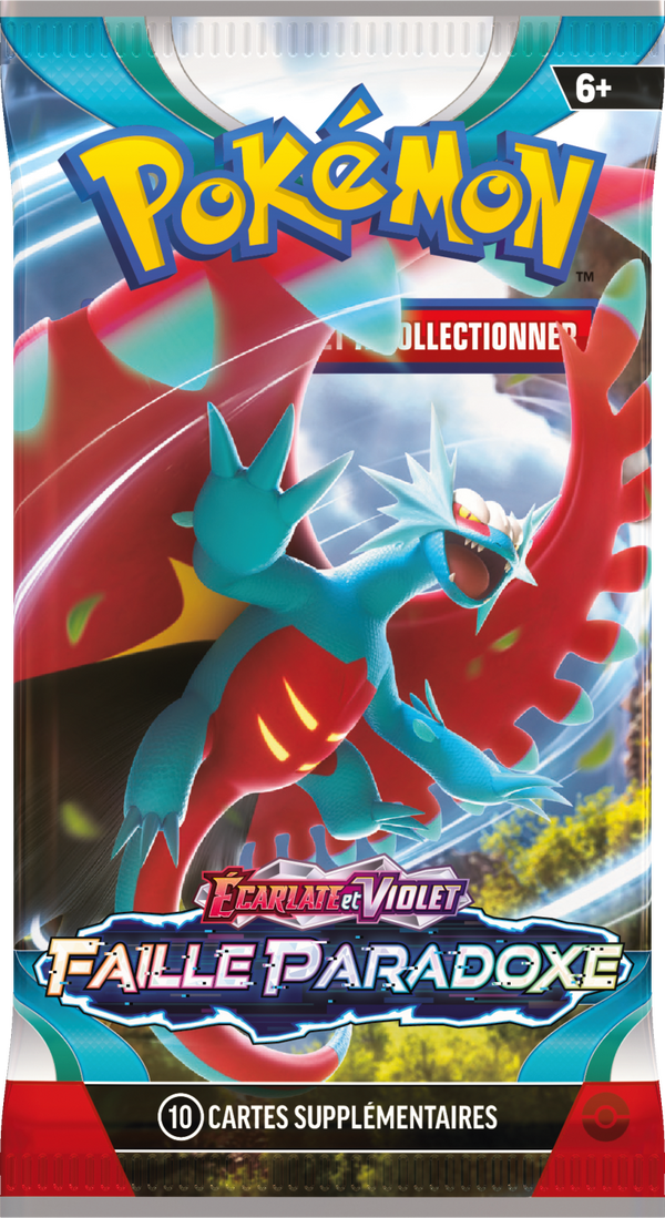 Booster Pokémon Faille Paradoxe illustration Rugit-Lune, scellé français