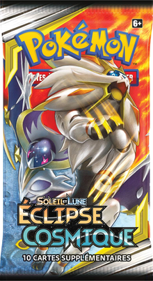 Booster Éclipse Cosmique illustration Solgaleo Lunala