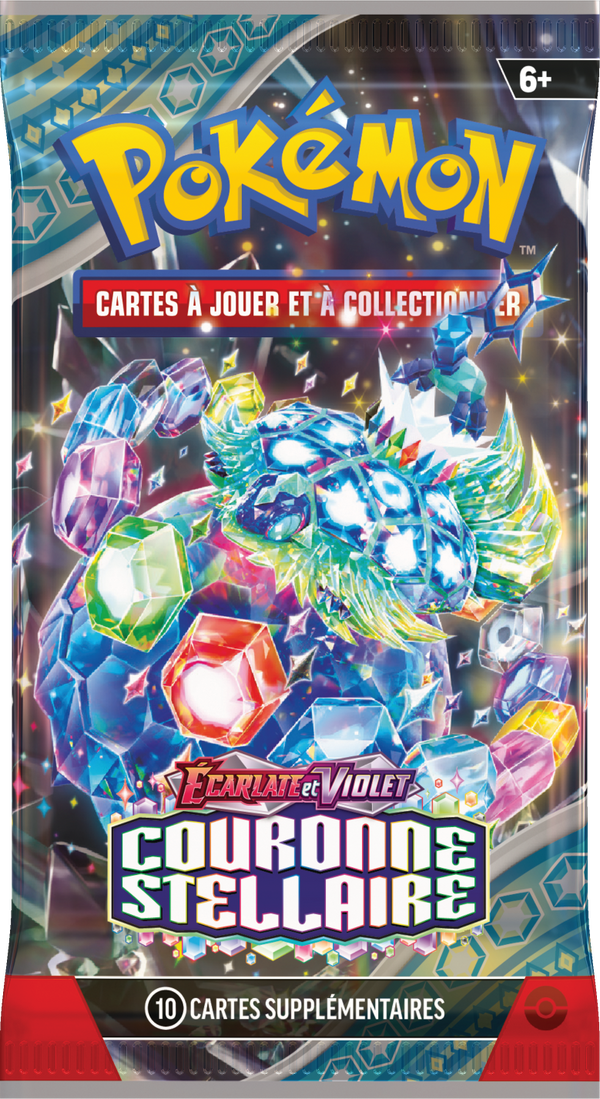 Booster Pokémon Couronne Stellaire illustration Terapagos Forme Stellaire, scellé français