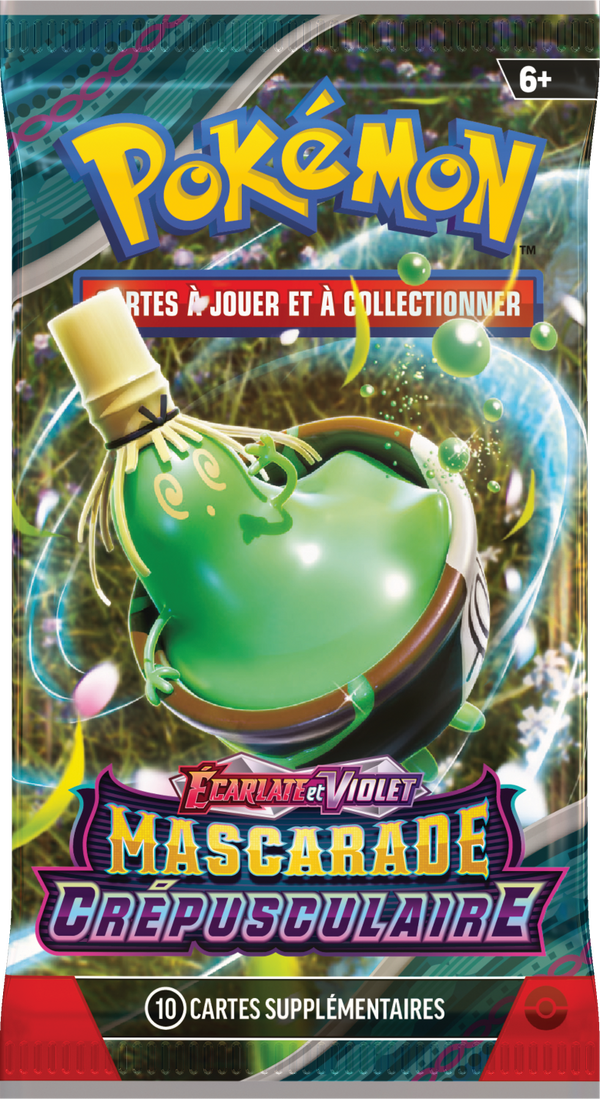 Booster Pokémon Mascarade Crépusculaire illustration Théffroyable, scellé français