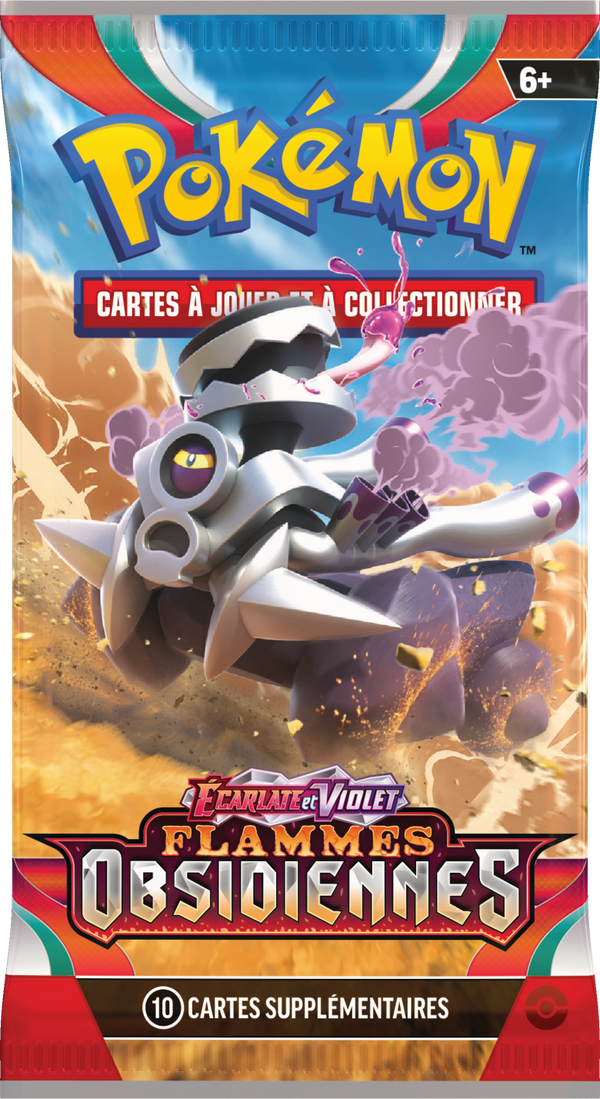 Booster Pokémon Flammes Obsidiennes illustration Vrombotor, scellé français